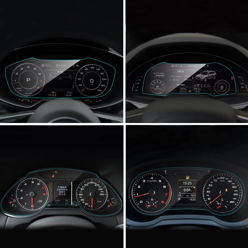 

Car Instrument Panel Protector for Audi Q2 Q3 Q5 Q7 TT FY 8R 4L 4M F3 8U 8J 8S Car Screen Protective TPU Film Auto Accessories