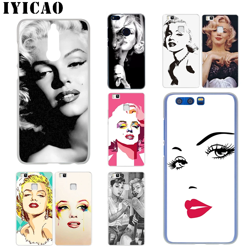 IYICAO Sexy Girl Marilyn Monroe for Huawei Mate 20 10 30 Lite Pro Y9 2019 Y7 Y6 Prime 2018 2017 Cover Phone Case | Мобильные