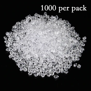 

1000pcs Acrylic Gems Ice Rocks For Table Scatter Vase Filler Aquarium Decors