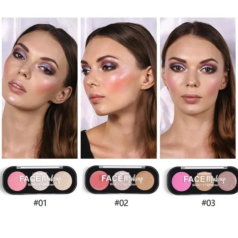 Highlighter Facial Bronzers Palette Makeup Kit Face Contour Shimmer Powder Body Base Illuminator Highlight