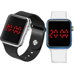 Модные спортивные светодиодный цифровые часы парные 1 комплект силиконовые электронные часы мужские и женские часы relogio мужские часы feminino