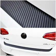 Film vinyle autocollant en Fiber de carbone pour pare-choc arrière, pour Volkswagen MK7, Golf MK 7, accessoires de style