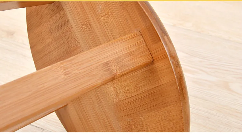 Натурального бамбука деревянные круглые/квадратных стула обеденный стул без Гвозди сельской местности Стиль простой Дизайн Cadeira