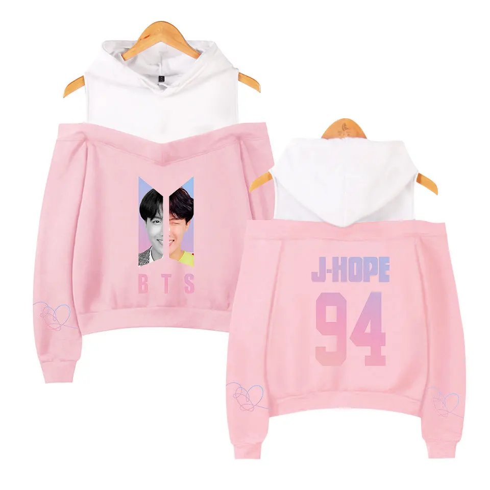 jungkook pink off hoodie