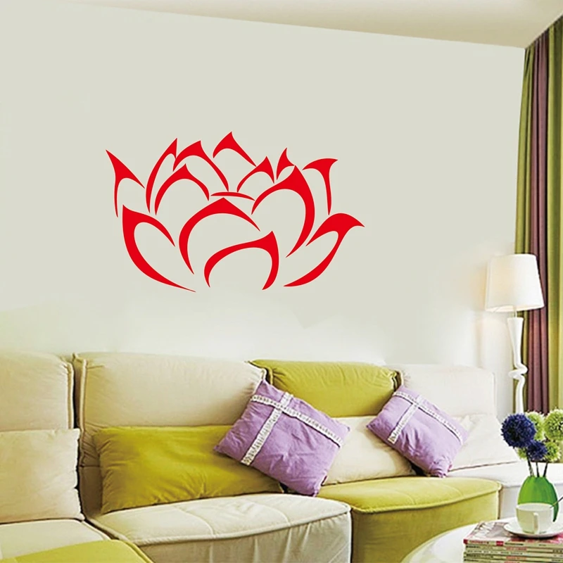 Lotus flower виниловая наклейка на стену blossom Наклейка Бесплатная доставка T3018|vinyl wall