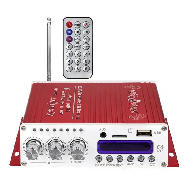 Best Price Digital Car Power Amplifier Hi-Fi Stereo Super Bass Bluetooth Wireless Bluetooth Car Audio Amplifier with Remote Control (Red) Best Price Digital Car Power Amplifier Hi-Fi Stereo Super Bass Bluetooth Wireless Bluetooth Car Audio Amplifier with Remote Control (Red)