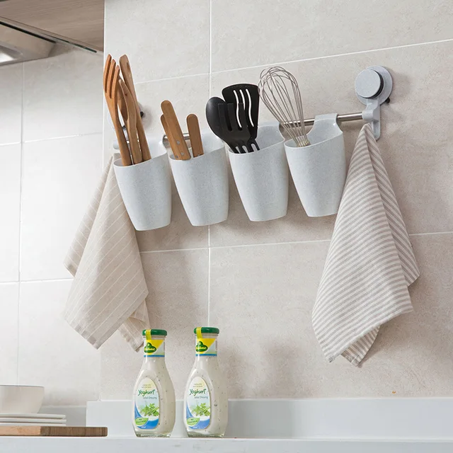 Suction Cup Wall Mounted Wash Rack Kitchen Storage Bucket Bathroom Suction Cup Wall Mounted Wash Rack Kitchen Storage Bucket Bathroom Towel Hook Shelf