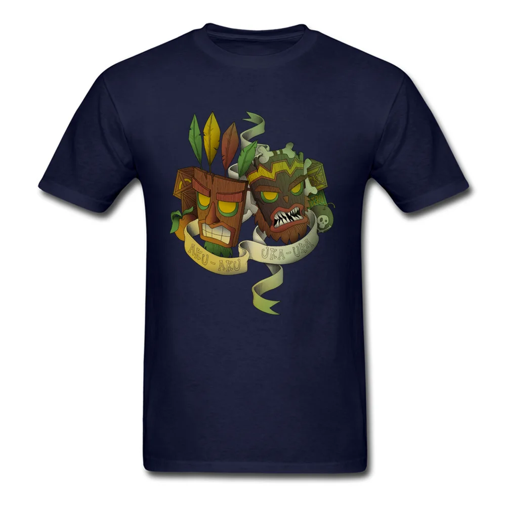 aku uka brothers 7215 Top T-shirts Short Sleeve Casual Newest Mens NEW YEAR DAY Tops & Tees Casual Tee-Shirts O Neck Pure Cotton aku uka brothers 7215 navy