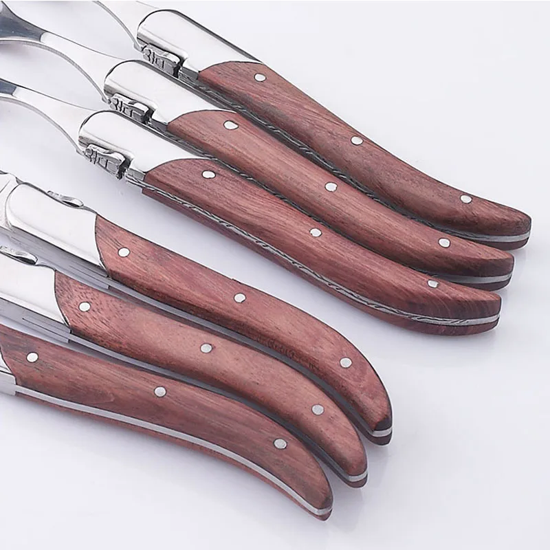 6 шт. столовые приборы из нержавеющей стали 8 7 дюйма|knife fork set|fork setsteak knives forks |