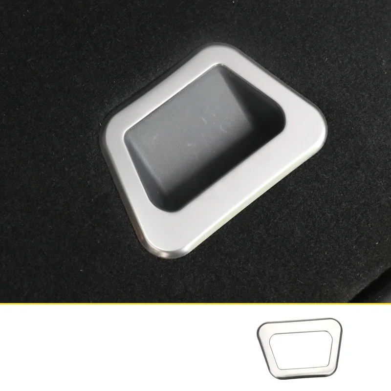 

lsrtw2017 titanium black stainless steel car trunk handle trims decoration for changan cs75 2018 2019