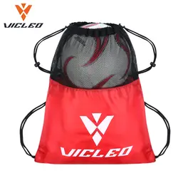 VICLEO Новое поступление спортивные сумки 16Z20000 красный нейлон Drawstring Футбол сумки Высокое качество большое отверстие сетчатые карманы мяч