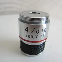 1 шт. 4X L = 185 школьная лаборатория образовательный ученик использовать ахроматические оптические линзы для биологического микроскопа 160/0. 17