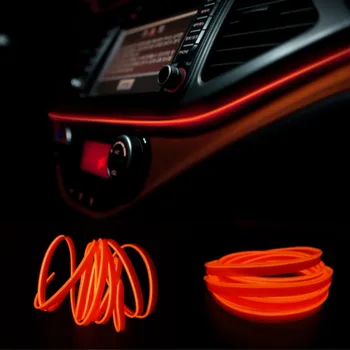 

Universal 5M 10 Colors Car Interior Lighting Auto Led Strip Light Atmosphere Lamp Car Led 12V Inverter Flexible Neon Wire Rope