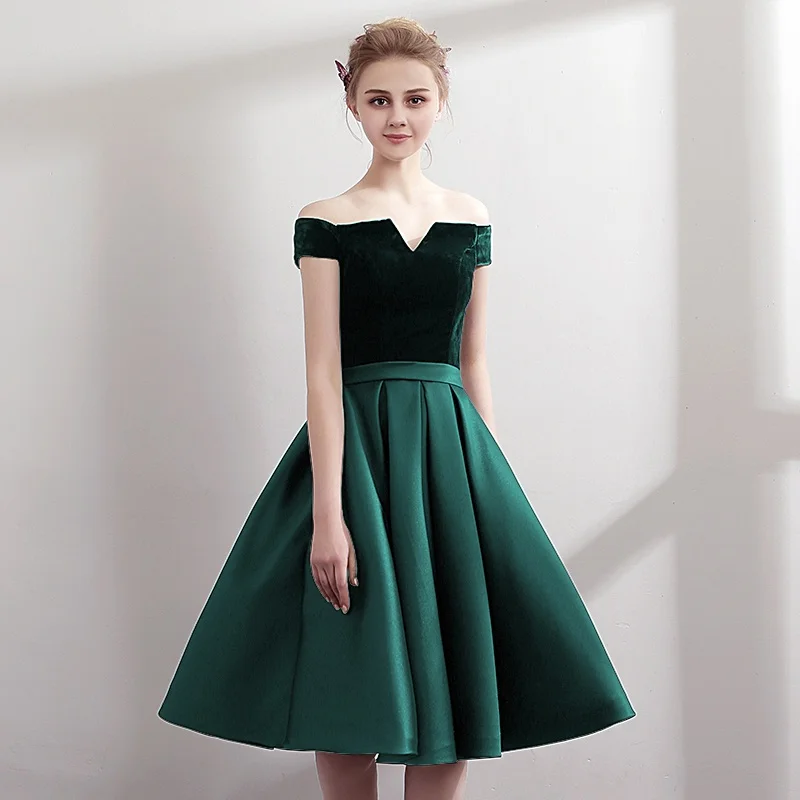 SOCCI короткие черные коктейльные платья бордовый без рукавов для женщин Элегантный Формальные Вечеринка платье пикантные - Цвет: Зеленый