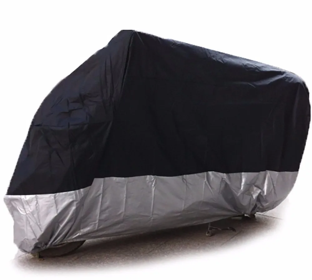 Black UV Protection Motorcycle Waterproof Cover Rain Protection Breathable XXL 3