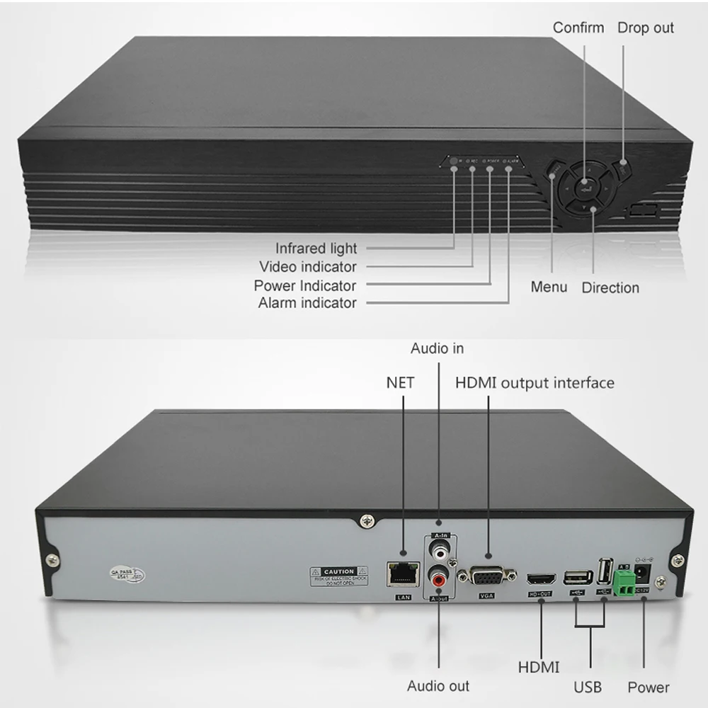 VStarcam 16CH Onvif 2,4 NVR Wifi сетевой видеорегистратор распознавание лица HDMI видео/аудио выход интерфейс Облачное хранилище N160