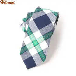 Hlinayi Мужская мода Повседневная Европейская и американская мода плед жаккард хлопок галстук