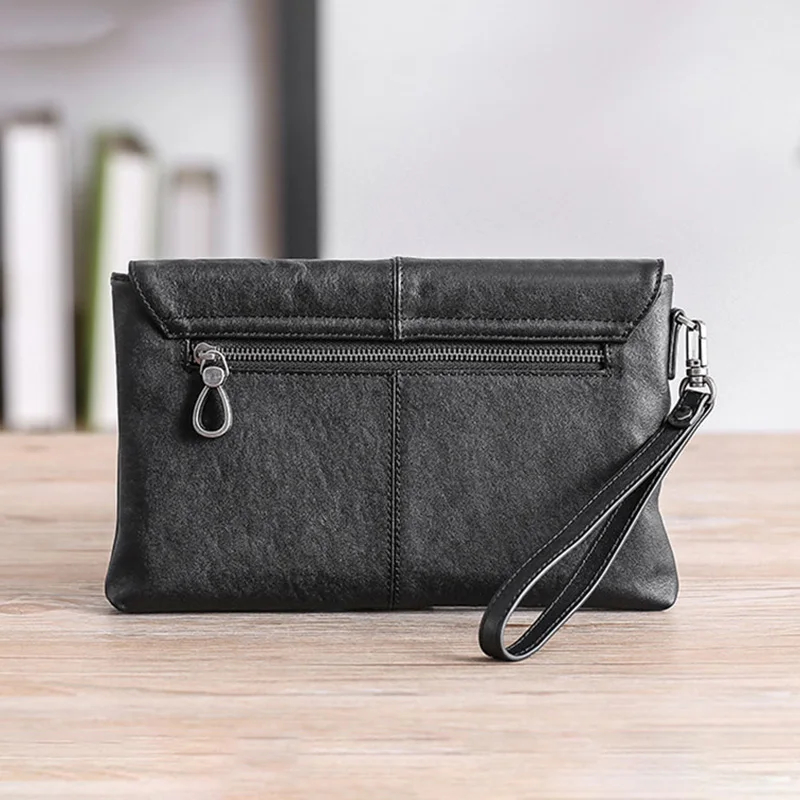 AETOO Head-layer cowhide handbag, male leather soft leather envelope bag, business leisure large capacity men's handbag
