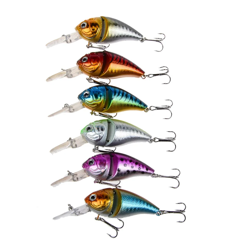 

LINGYUE Arrival 1pcs Lifelike Crank Fishing Lures 8.5cm/14.8g 6 Colors Hard Baits Quality Professional Fishing Wobblers lure 135