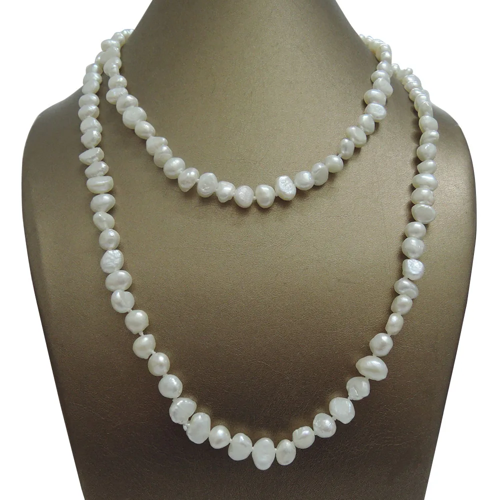 

freshwater pearl necklace,100% NATURE FRESHWATER PEARL LONG NECKLACE-100 CM baroque pearl necklace