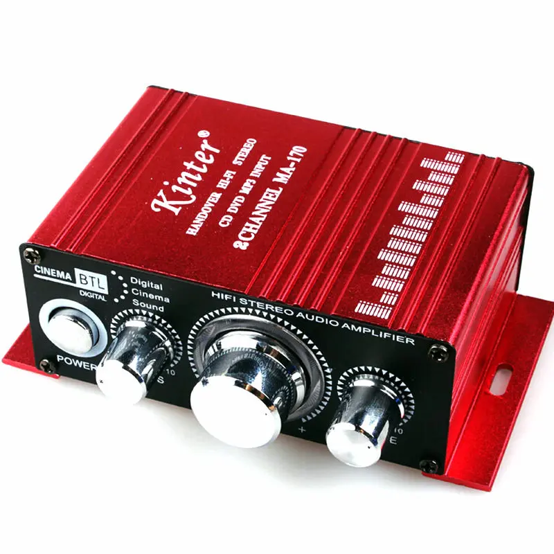 New MA 170 2 CH Power Amplifier Hi Fi Subwoofer Audio Stereo Mini Power