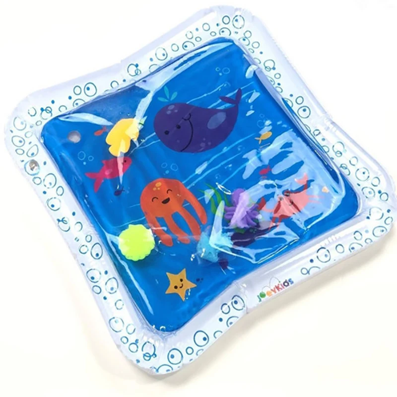 Water Mat for Baby Children Carpet Play Mat Tummy Time Inflatable Water Mat for Babies Developing Stimulation Motor Skills (9)