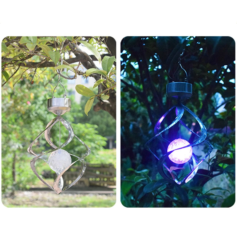 Светодиодный светильник на солнечной батарее, светодиодный светильник с изменяющимся цветом, домашний декор сада, солнечный свет, наружная лампа, украшение
