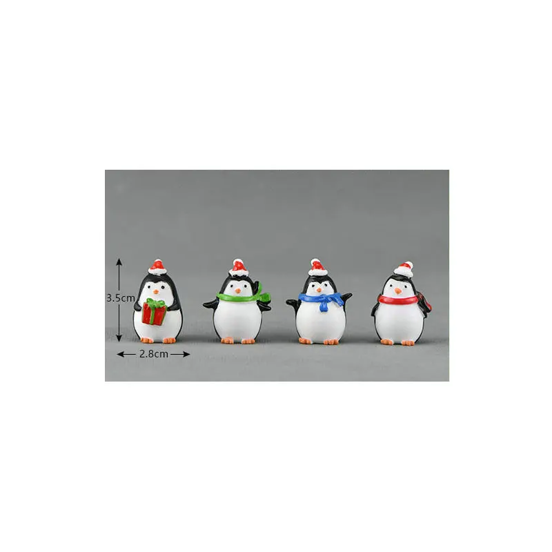 

1 Pcs mini Lovely penguin rainbow unicorn snowflake yellow duck Fairy Garden Plant Resin Craft Miniature Ornament gift DIY