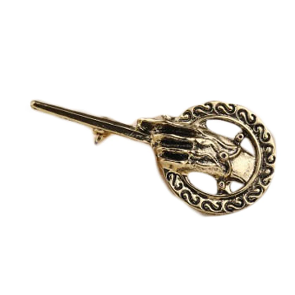 

Hot Sale Song Ice and Fire Power Of The Original Game Movie Surrounding the King's Hand Badge Brooch Fine Jewelry