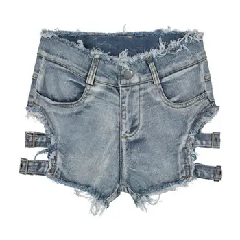 

Women's Sexy Denim Shorts Sexy Summer Night Club BROKEN HOLE Women Cowboy Shorts Girl Short Trousers Ladies Bottoms