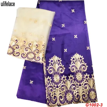 

Indian Raw Silk George Wrappers dress Material Embroidery Sequins George Lace fabricMatch 2 Yards Tulle French Mesh Lace G1002