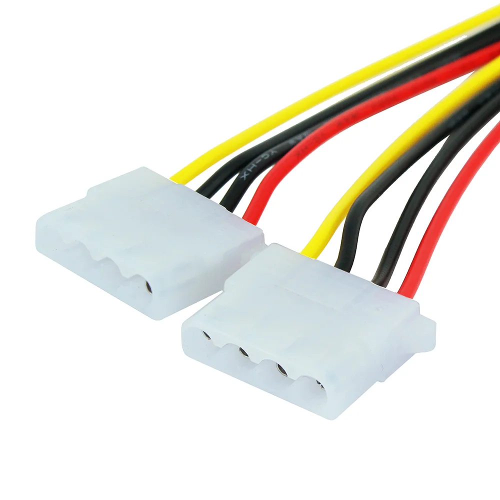 4Pin PSW 전원 IDE Y 몰렉스 분배기 케이블 LP4 몰렉스 J29 남성-여성 케이블 비디오 카드 코드 PC 컴퓨터 액세서리
