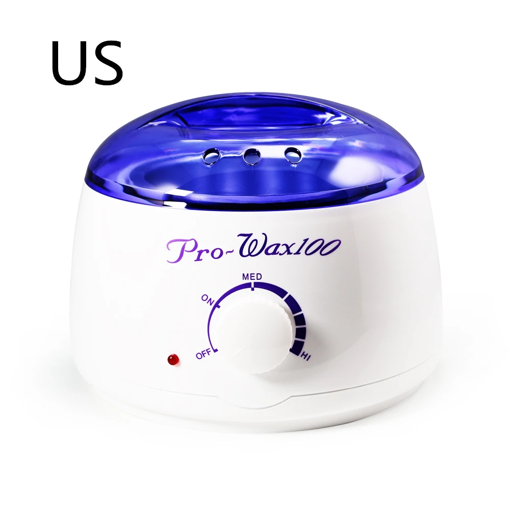 Blue ZOO Hair Removal Tools Mini Wax Dissolving Machine Hair Removal Depilatory Wax Warmer Pot Rechargeable Paraffin Wax Machine - Цвет: Blue W10924 US