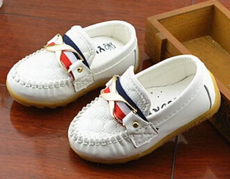 

2016 Spring Fashion Kids Shoes Children PU Leather Shoes Boys/Girls Boat Shoes Slip Soft