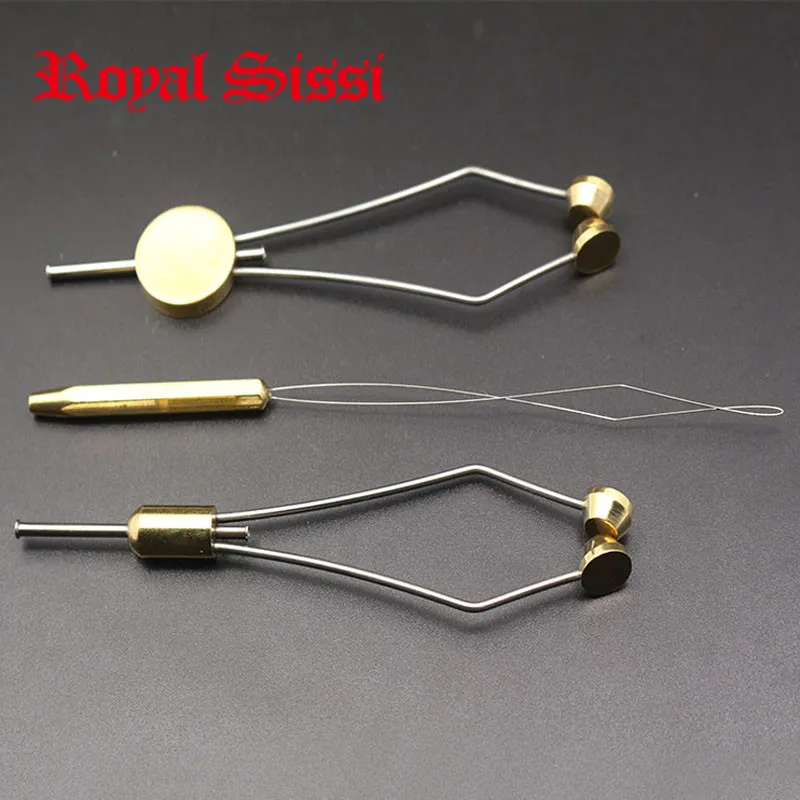 

Royal Sissi 3pcs/set fly tying Bobbin holders&Threader combo Thumb Grip &bullet head bobbin Thread Spool Holder fly tying tools