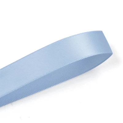 Elegant Blue Double Face Satin Ribbon - 100 Yards for Party & Wedding Decorations, Crafts, and Handmade Roses