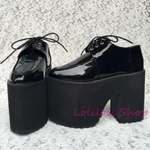 Обувь в стиле панк; большие размеры; черные туфли на шнуровке; Яркие Кожаные туфли Красного и винного цвета, изготовленные на заказ; an1304-4