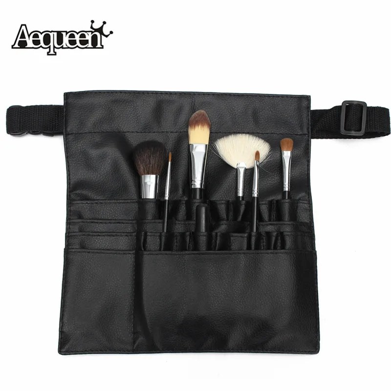 AEQUEEN Professional Cosmetic Brush Cases Artist Belt Strap For Make Up