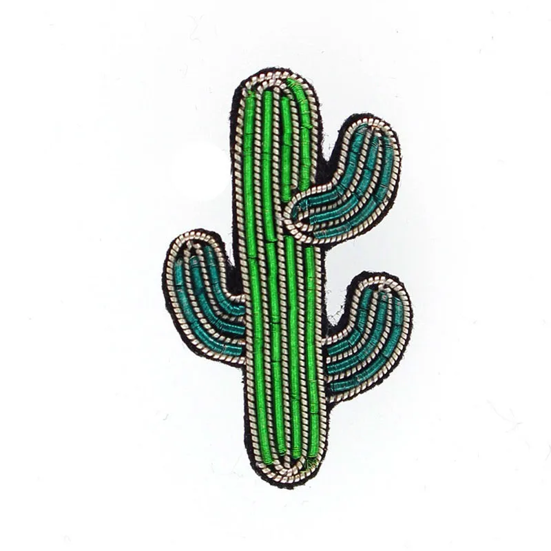 

ABC021, High Quality Handmade Copper Wire Cactus Cacti Cannetille Brooch Pin Women's Garment Accessories