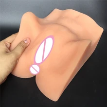 Realistic 1:1 Sex Flesh thick Pussy Vagina, Full Silicone Anus Vagina male Masturbator man sex toy sex doll