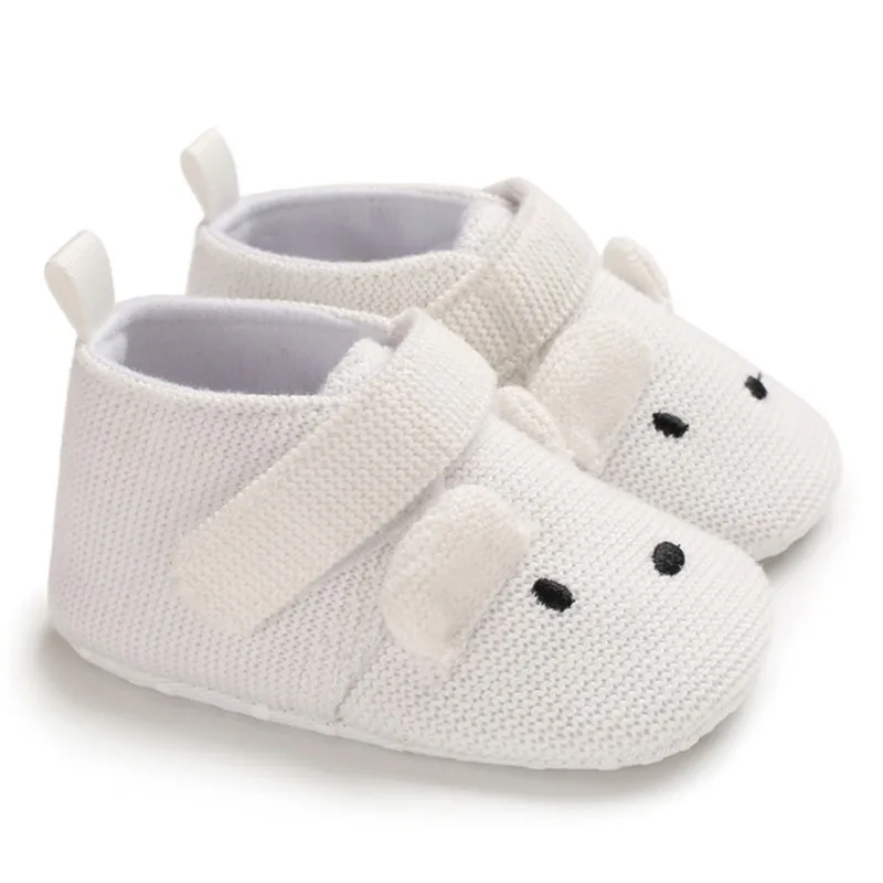 0-18M Newborn Baby Boys Girls Cute Animal Design Warm Anti-Slip Shoes Autumn Spring Sneakers Toddler Soft Soled First Walkers