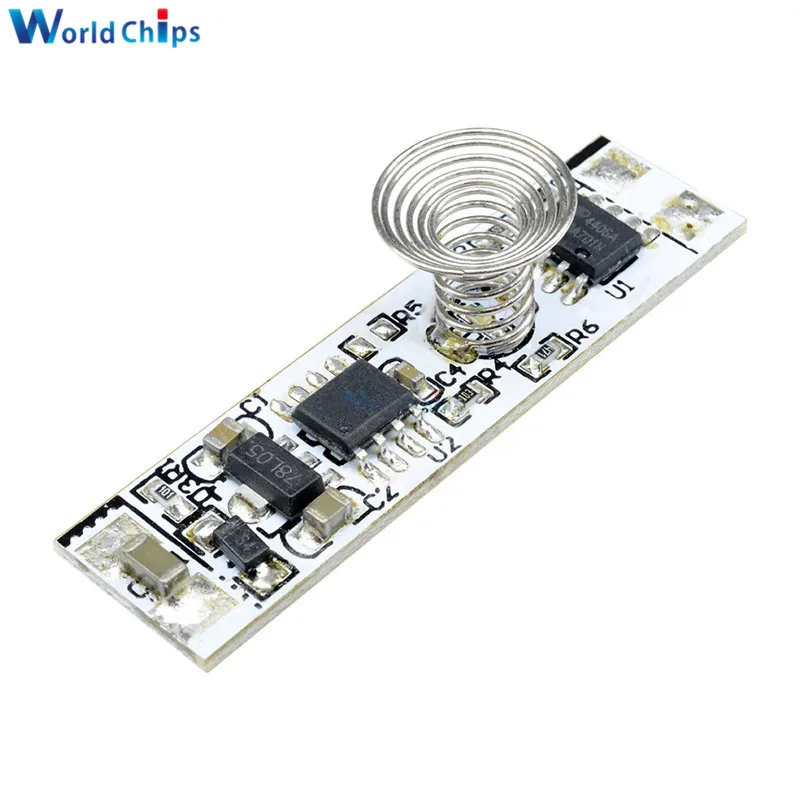 

Touch Switch Capacitive Sensor Module 9V-24V 30W 3A LED Dimming Control Lamps Active Components Three Mode Hard Light Controller
