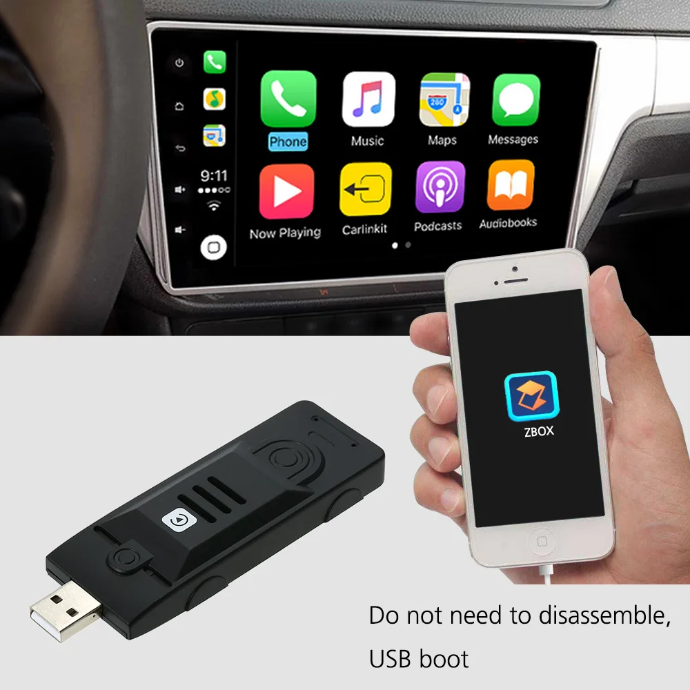 Автомобильный Android стерео умный ассистент модуль CarPlay адаптер USB интерфейс для