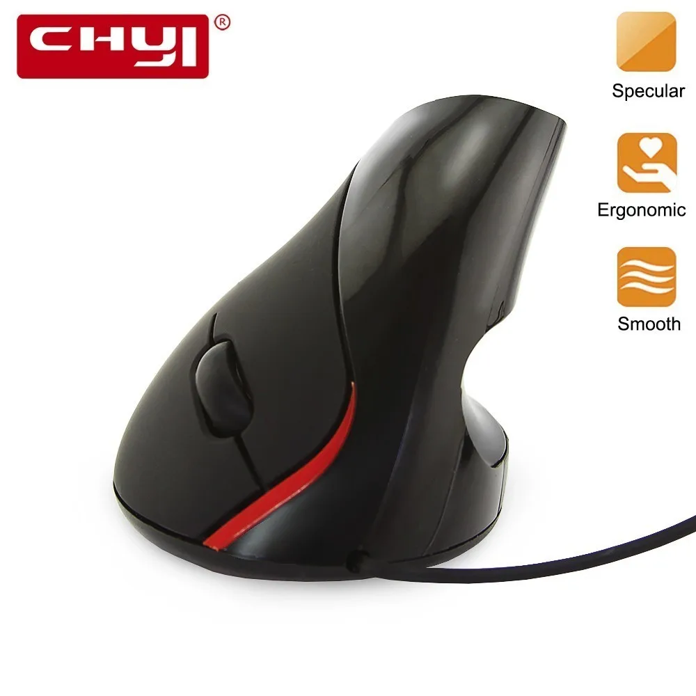 

Ergonomic USB Vertical Optical Mouse 1600 DPI Wrist Healing Wired Gaming Mouse With Wrist Rest Mouse Pad for PC Computer Mice