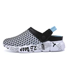 Модная обувь без застежки повседневные мужские сандалии летние Лоферы мужские пляжные сандалии уличные кроссовки zapatos hombre тапочки для отдыха