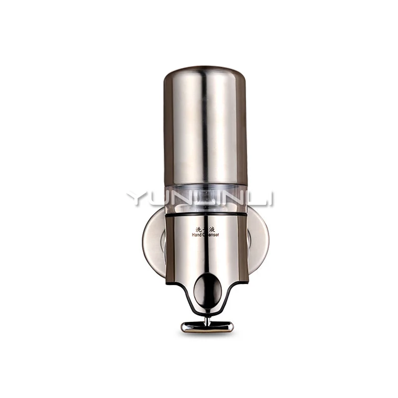 

Hotel Bathroom Stainless Steel Wall-mounted Manual Double Head Shower Gel Bottle Soap Dispenser Hand Sanitizer 500ml