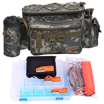 

Tsurinoya Multifunctional Fishing Bag Lure Bag Waist Pack Fishing Tackle Box Live Fish Buckle Combination(5PCS/LOT)