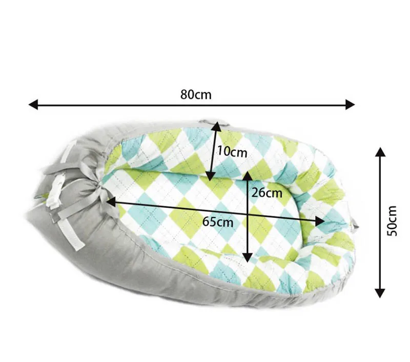 Baby Nest Removable Protector Cushion Crib