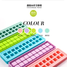 20 отверстий силиконовый Квадратный Кубик льда лоток коробочка для мороженого шоколадная форма