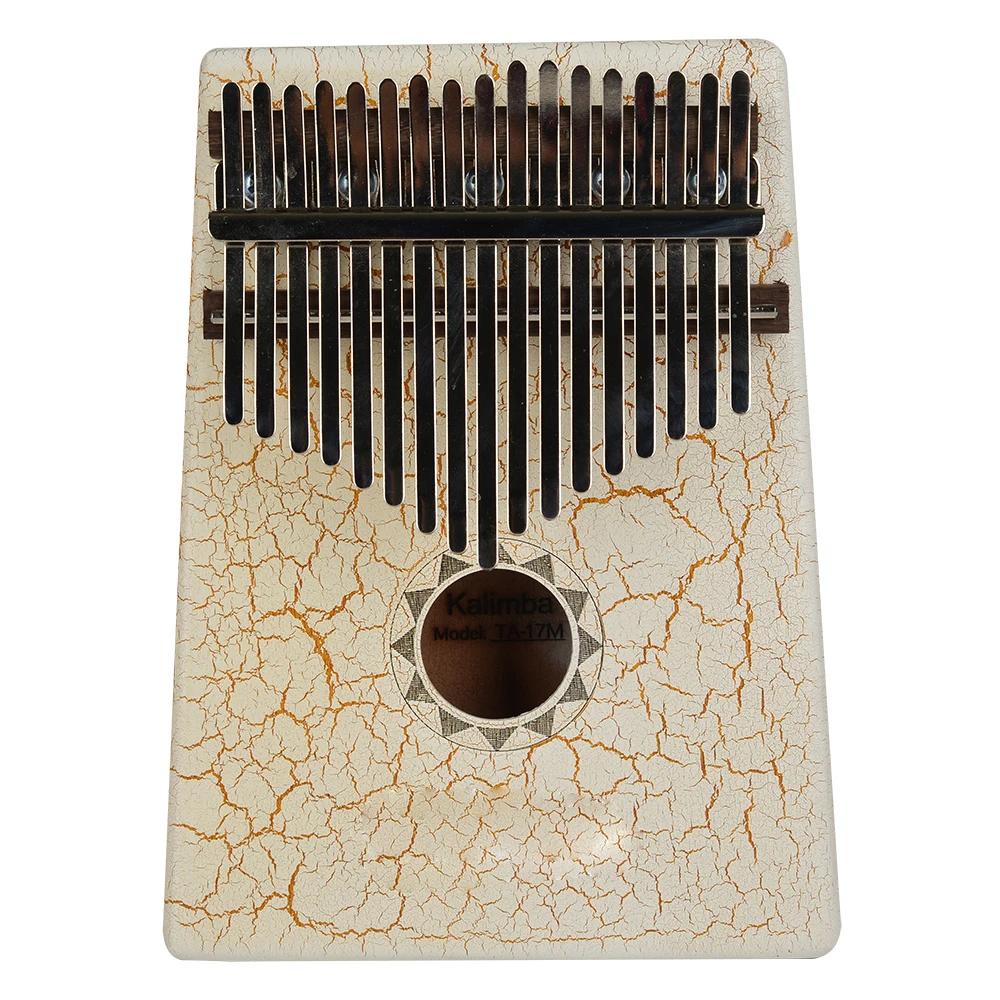 17 Key Kalimba Mbira Sanza Portable Fashion Ice crack texture Finger Thumb Piano Keyboard Marimba Wood Musical Instrument